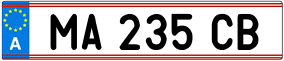 Trailer License Plate